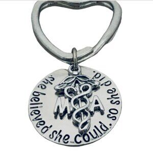 Medical Assistant Keychain, She Believed She Could So She Did Nurse Gift